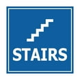 thumbnail image 1 of Square Stairs Sign (Blue) - Large, 1 of 1