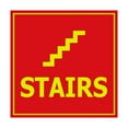 thumbnail image 1 of Square Stairs Sign (Red/Yellow) - Small, 1 of 1