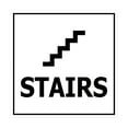 thumbnail image 1 of Square Stairs Sign (White) - Small, 1 of 1