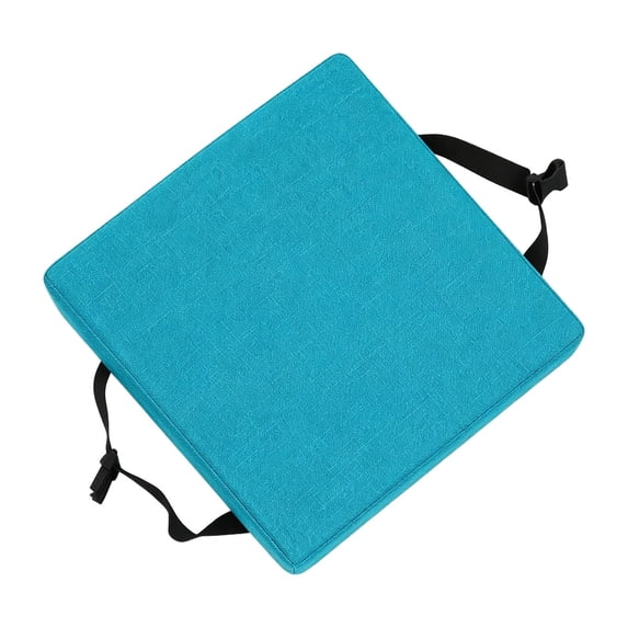 Square Stool Cushion Memory Foam 9.8 Inch Anti-Slip Seat Cushions with Ties Thickened 2 Inch Washable Chair Pad Removable Cover Breathable for Dining, Kitchen, Bar Chairs