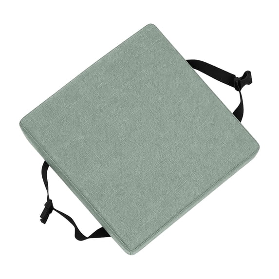 Square Stool Cushion Memory Foam 9.8 Inch Anti-Slip Seat Cushions with Ties Thickened 2 Inch Washable Chair Pad Removable Cover Breathable for Dining, Kitchen, Bar Chairs