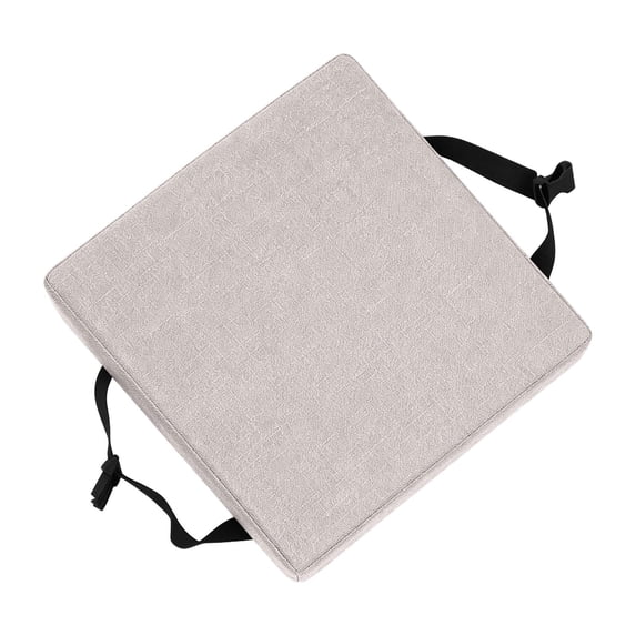 Square Stool Cushion Memory Foam 9.8 Inch Anti- Seat Cushions with Ties Thickened 2 Inch Washable Chair Pad Removable Cover Breathable for Dining, Kitchen, Bar Chairs