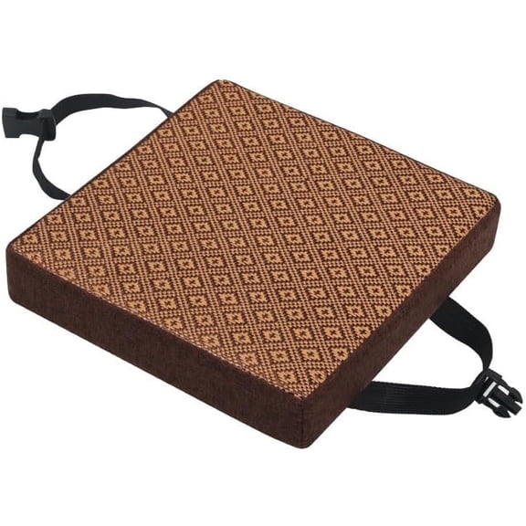 Square Stool Cushion with Ties Dining Chair Cushion Non-Slip Bar Square Stool Cushion Seat Cushion with Washable Cover Chair Seat Cushion