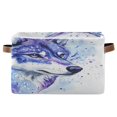 thumbnail image 1 of Square Storage Basket 14.2*10.2*8.3 Inch One Sizex1 Shelf Basket Open Home Storage Bins Bedroom Storage Basket Closet Storage Stylish Decor Pretty Wolf, 1 of 9