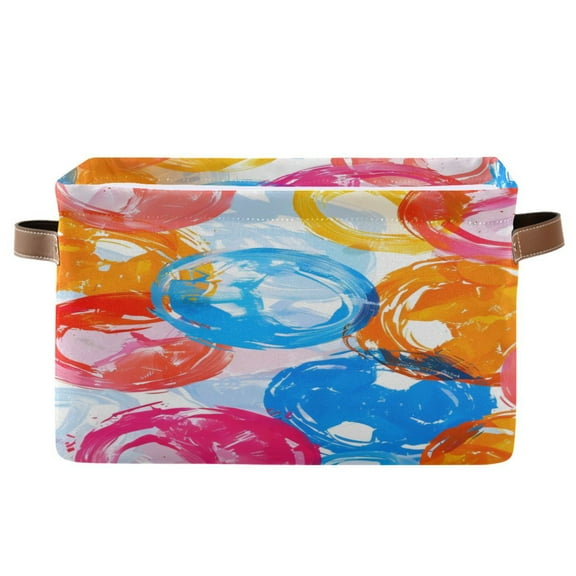 Square Storage Basket 14.2*10.2*8.3 Inch One Sizex1 Shelf Basket Open Home Storage Bins Bedroom Storage Basket Closet Storage Stylish Decor Color Oil Bubble