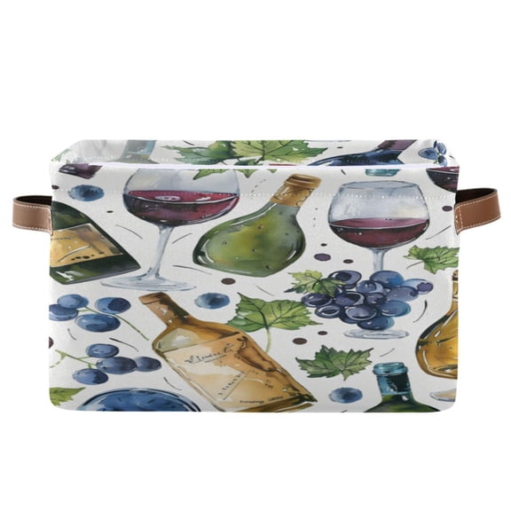 Square Storage Basket 14.2*10.2*8.3 Inch One Sizex2 Shelf Basket Open Home Storage Bins Bedroom Storage Basket Closet Storage Stylish Decor Bottle