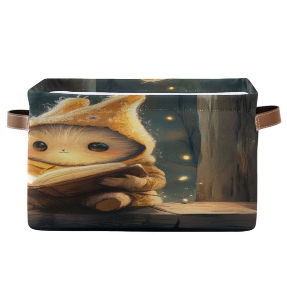 Square Storage Basket 14.2*10.2*8.3 Inch One Sizex2 Shelf Basket Open Home Storage Bins Bedroom Storage Basket Closet Storage Stylish Decor Reading Cute