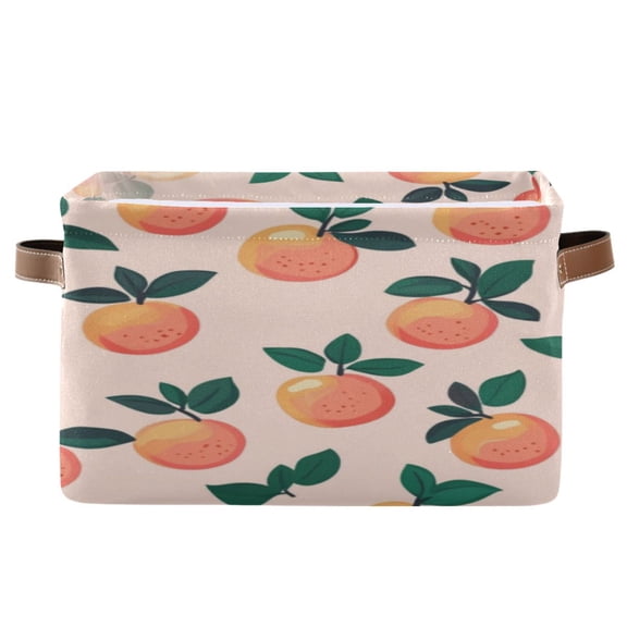 Square Storage Basket 14.2*10.2*8.3 Inch One Sizex2 Shelf Basket Open Home Storage Bins Bedroom Storage Basket Closet Storage Stylish Decor Pretty Pink Peach