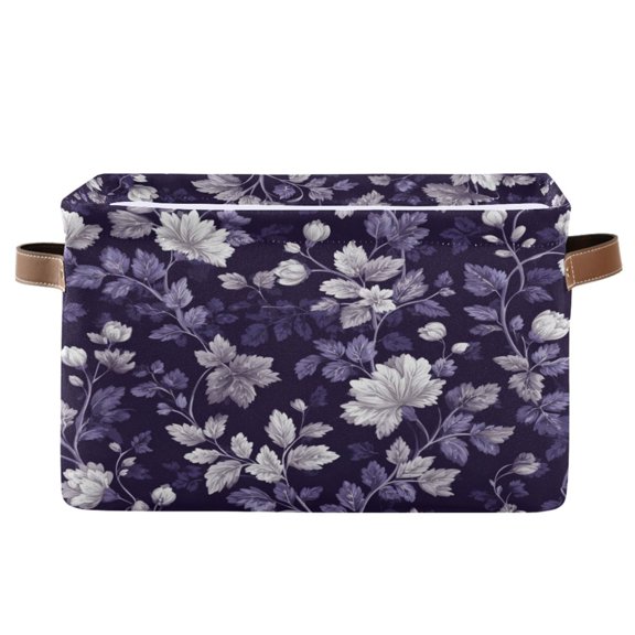 Square Storage Basket Home Storage Bins Bedroom Storage Basket Closet Storage Fashionable and Durable Colorful Vector Floral Art