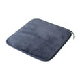 thumbnail image 1 of Square Strap Garden Chair Pads Seat Cushion for Outdoor Patio Dining Stool, Thick Tufted Booster Cushion with Ties, Washable Polyester Pillow for Office Kitchen, Uv Fade-Resistant, , 1*Seat Cushion, 1 of 8