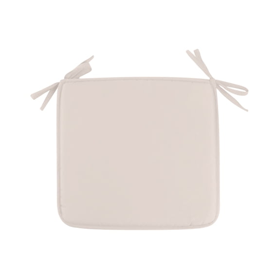 Square Strap Garden Chair Seat Cushion for Outdoor Stool, Patio Dining, and Home Use, Machine Washable, Comfortable Polyester, Beige Color