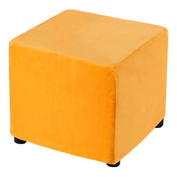 Square Stretch Foot Stool Cover Fit Length 13"-18", Gold