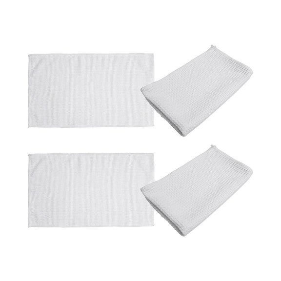 Craft Express Sublimation Printing Square Hand Towel - 12" x 12", White, Pkg of 4