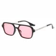 thumbnail image 1 of Square Sunglasses Retro Double Beam UV400 Travel Frame, 1 of 1