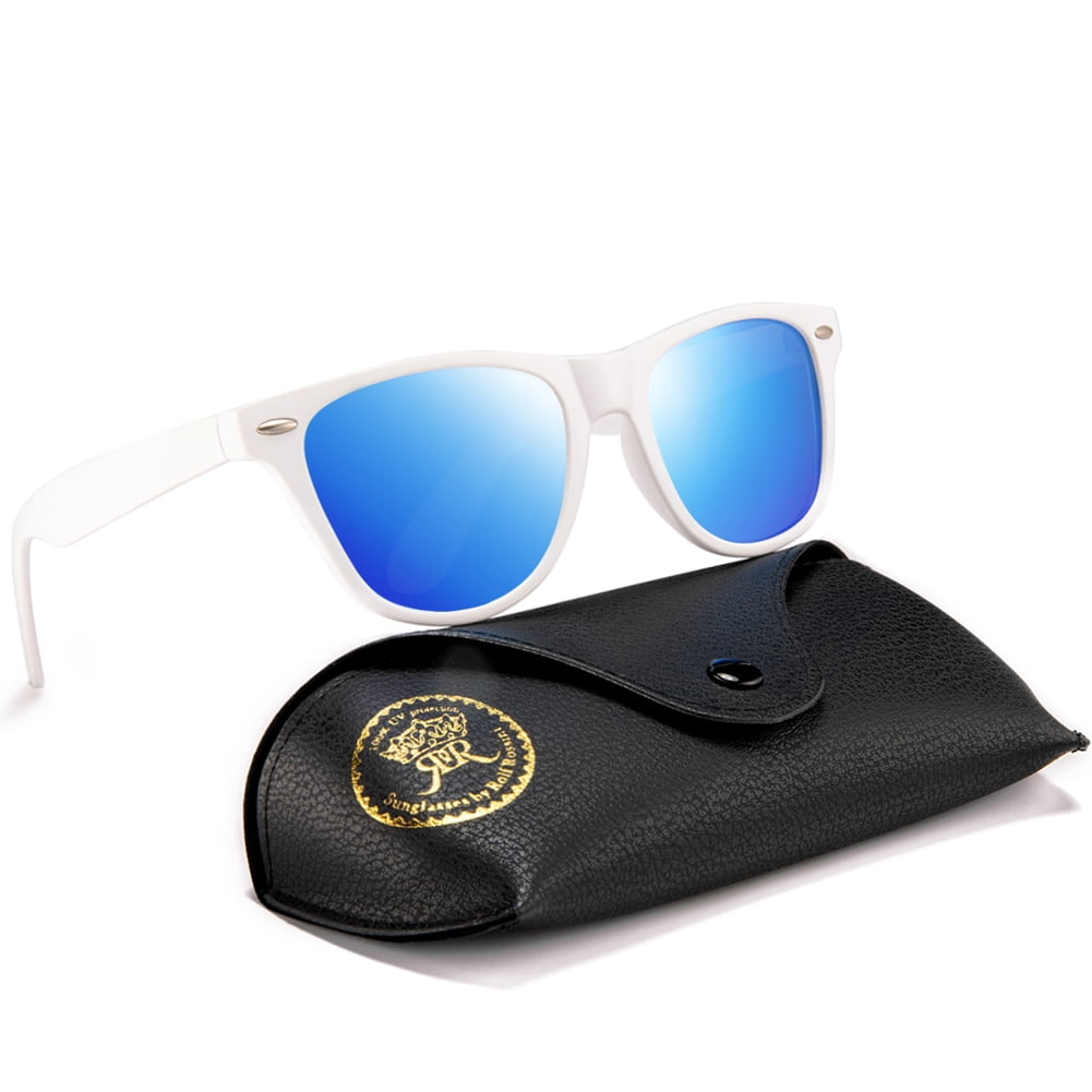 Square Sunglasses for Men Polarized Women Retro Shades with 