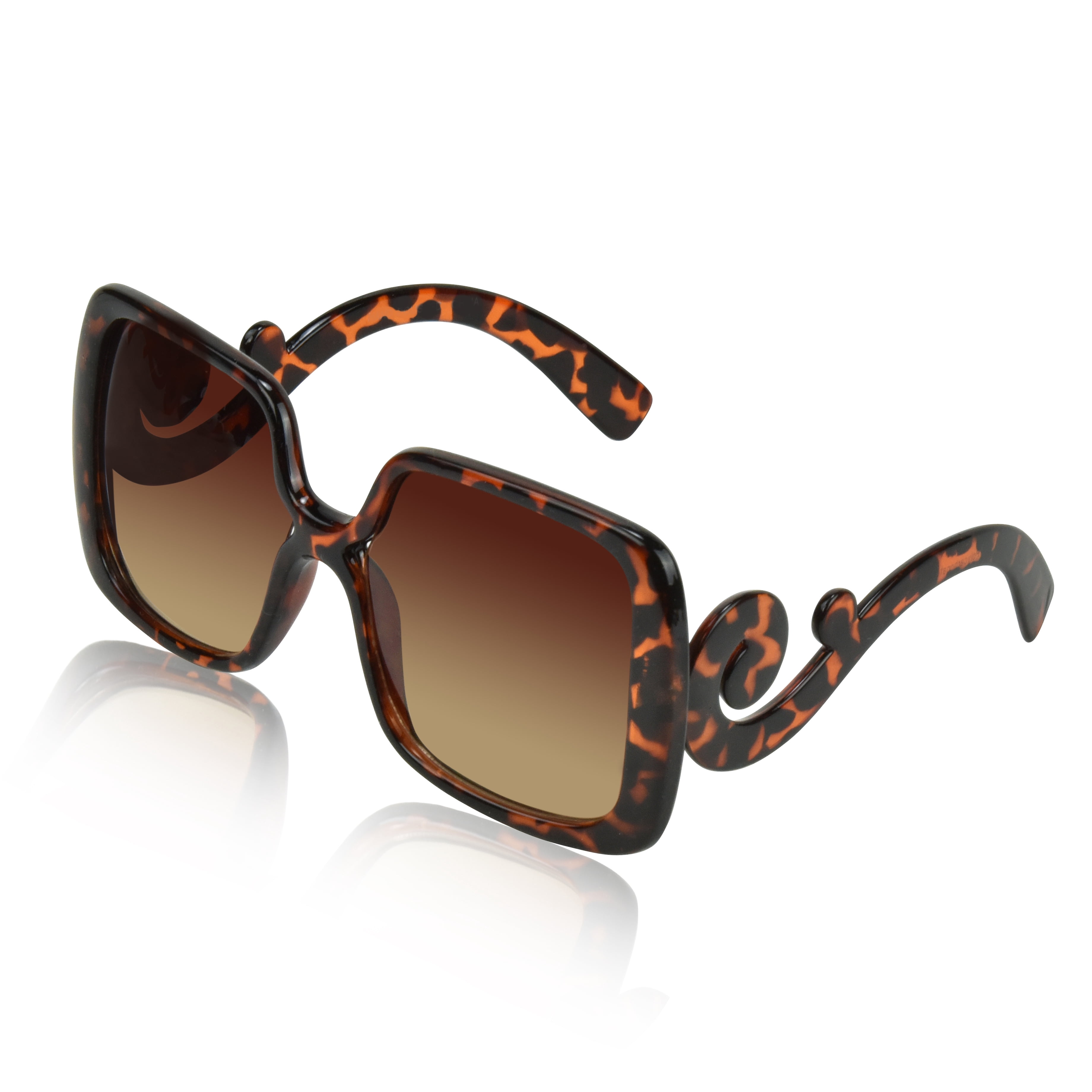 Square Sunglasses for Women Big Designer Baroque Swirl  display picture 2