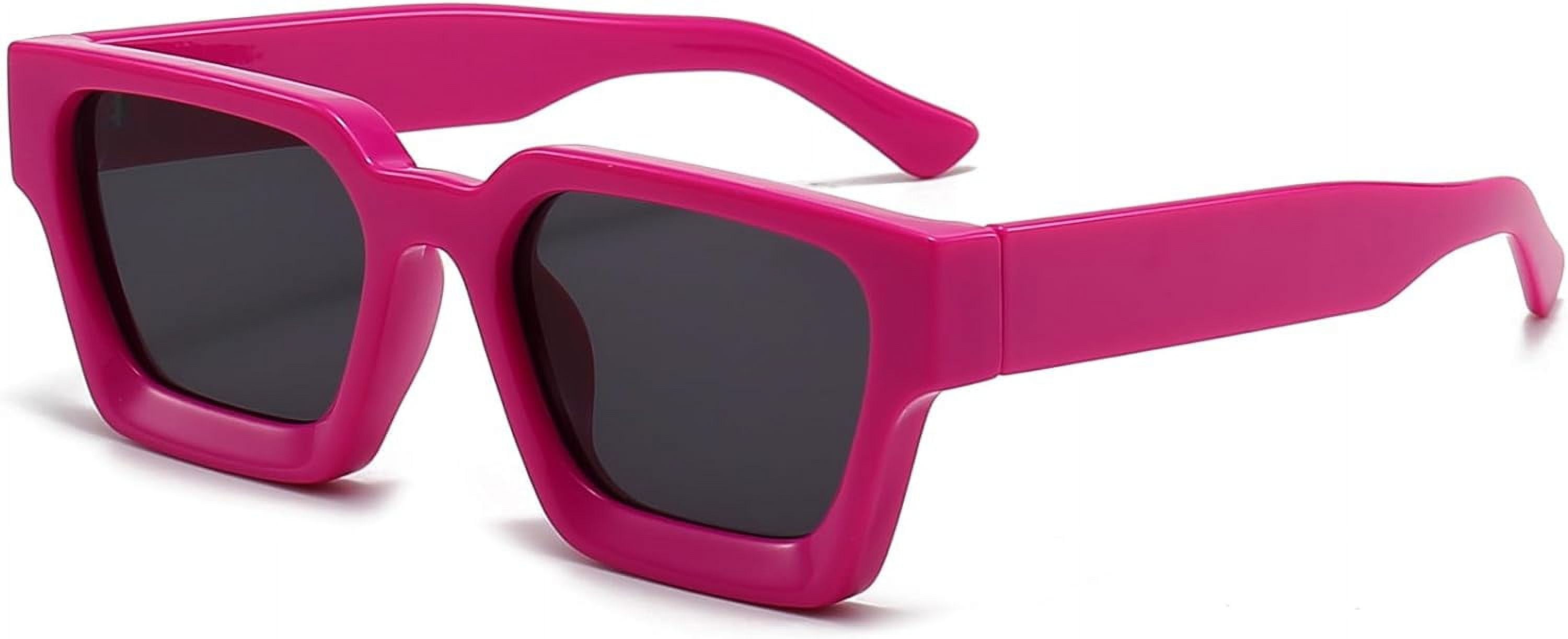 Square Sunglasses for Women Men Square Thick Frame Sun  display picture 2