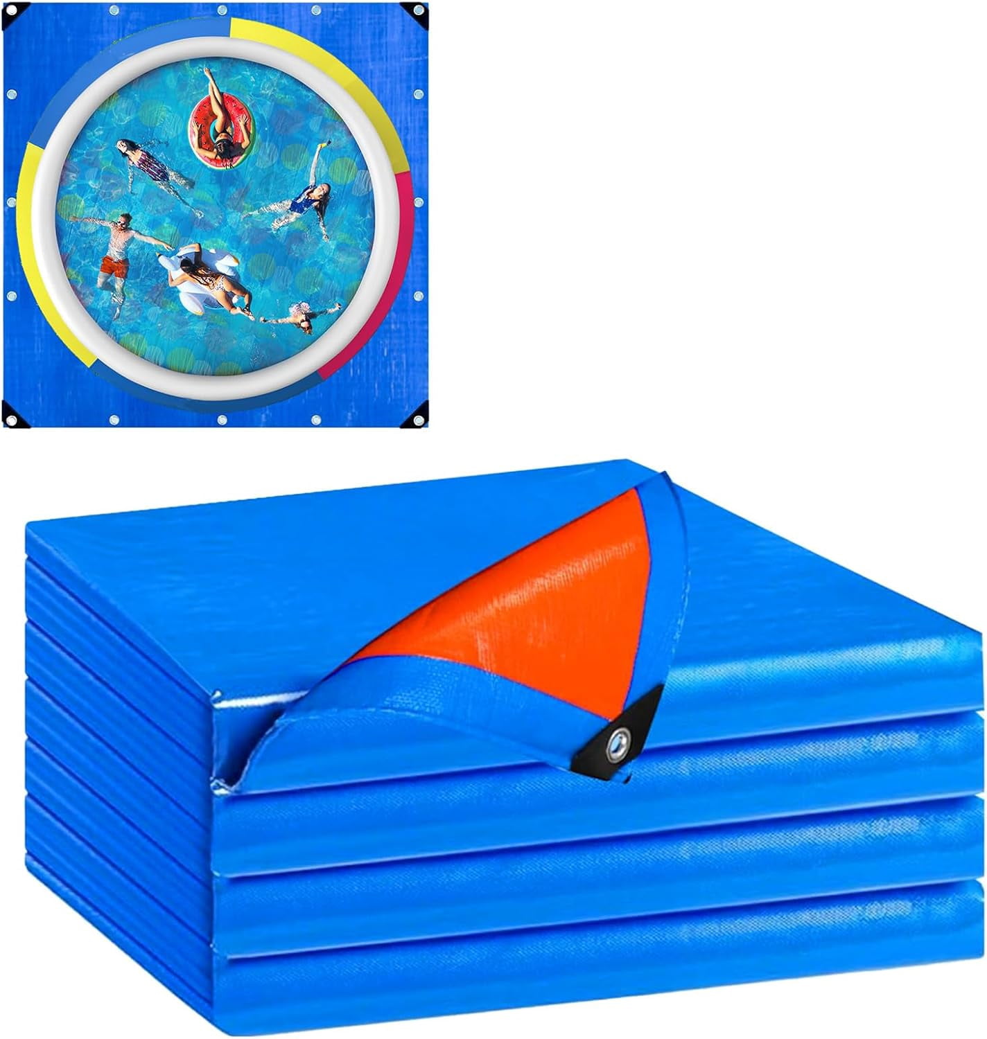 Pool Bottom Padding Square Swimming Pool Liner Pad, Pool Ground Pad, Foldable Pool Bottom ...