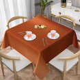thumbnail image 1 of Square Table Cloth, Elegant Orange Metallic Tablecloths Washable Table Cover for Kitchen Dinning Party Tabletop Modern Decoration,52inch, 1 of 8