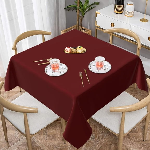 Square Table Cloth, Tablecloth Washable Dinng Table Covers Decorative for Kitchen & Table Linens 52" x 52"