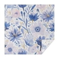 thumbnail image 1 of Square Tablecloth 42x42 Inch – Waterproof Polyester Printed Table Cover, Wrinkle Resistant & Washable for Kitchen Dining Picnic Party Decor, Single-v4-15, White, 1 of 6