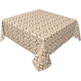 thumbnail image 1 of Square Tablecloth 52 x 52 Inch, Bohemian Rustic Floral Square Tablecloths Water Resistant Tabletop Cover Fabric Table Cover for Party, Wedding, Cocktail, Banquet, Festival, 1 of 8