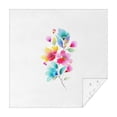 thumbnail image 1 of Square Tablecloth 52x52 Inch – Waterproof Polyester Printed Table Cover, Wrinkle Resistant & Washable for Kitchen Dining Picnic Party Decor, Single-v4-15, White, 1 of 6