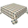 thumbnail image 1 of Square Tablecloth 60 x 60 Inch, Classic Neutral Color Plaid Tablecloth Square Breathable Table Top Cover Dining Table Cover for Dining, Parties, Camping, 1 of 8