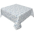 thumbnail image 1 of Square Tablecloth 60 x 60 Inch, Farmhouse Blue Gray Rustic Square Tablecloth Heat Resistant Table Cloth Kitchen Dining Tablecloth for Dining, Party, Buffet, Wedding, 1 of 8
