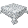 thumbnail image 1 of Square Tablecloth 60 x 60 Inch, Farmhouse Blue Gray Rustic Square Tablecloths Water and Stain Resistant Tablecloth Outdoor Tablecloth for Party, Wedding, Cocktail, Banquet, Festival, 1 of 8