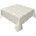 thumbnail image 1 of Square Tablecloth 60 x 60 Inch, Farmhouse Broken Stripes Tablecloth Square Water and Stain Resistant Tabletop Cover Polyester Table Cover for Dining, Parties, Camping, 1 of 8