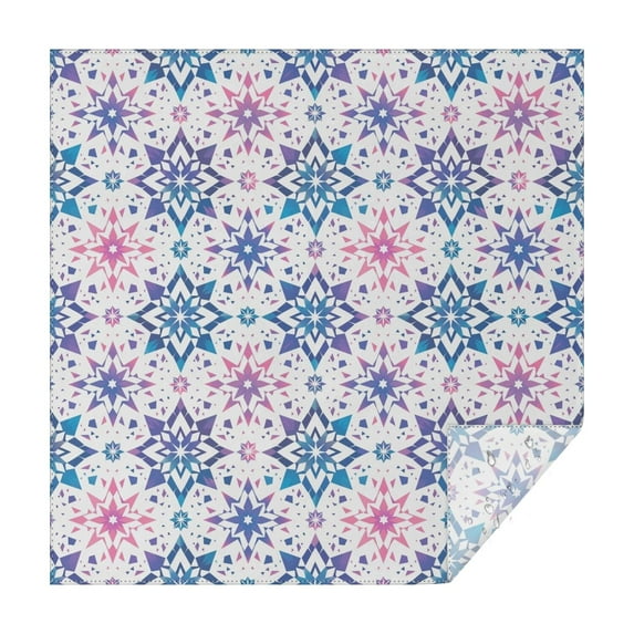 Square Tablecloth 60x60 Inch – Waterproof Polyester Printed Table Cover, Wrinkle Resistant & Washable for Kitchen Dining Picnic Party Decor, Single-v4-13, White