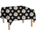 Square Tablecloth Daisy Flower Table Cloth For Table Cover Heat