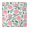 thumbnail image 1 of Square Tablecloth with Elastic Edges 34 * 34 Inch Pioneer Waterproof Hand Drawn Roses Table Cover Washable Indoor and Outdoor for Party Kitchen Dinner Banquet Patio Picnic, 1 of 6