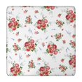 thumbnail image 1 of Square Tablecloth with Elastic Edges 34 * 34 Inch Pioneer Waterproof Rose Spring Flower Blossom Table Cover Washable Indoor and Outdoor for Party Kitchen Dinner Banquet Patio Picnic, 1 of 6