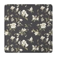 thumbnail image 1 of Square Tablecloth with Elastic Edges 34 * 34 Inch Pioneer Waterproof White Flower Table Cover Washable Indoor and Outdoor for Party Kitchen Dinner Banquet Patio Picnic, 1 of 6