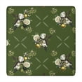 thumbnail image 1 of Square Tablecloth with Elastic Edges 34 * 34 Inch Waterproof Green Classical Floral Table Cover Washable Indoor and Outdoor for Party Kitchen Dinner Banquet Patio Picnic, 1 of 3