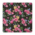 thumbnail image 1 of Square Tablecloth with Elastic Edges 34 * 34 Inch Waterproof Pioneer Colorful Floral Table Cover Washable Indoor and Outdoor for Party Kitchen Dinner Banquet Patio Picnic, 1 of 6