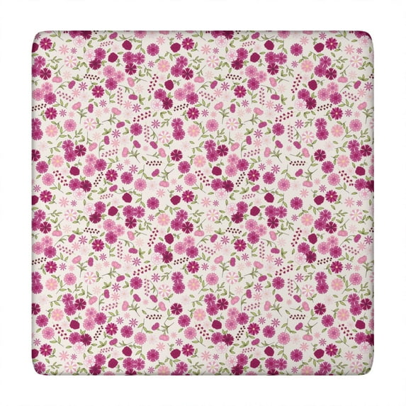 Square Tablecloth with Elastic Edges 34 * 34 Inch Waterproof Pioneer Colorful Floral Table Cover Washable Indoor and Outdoor for Party Kitchen Dinner Banquet Patio Picnic