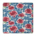 thumbnail image 1 of Square Tablecloth with Elastic Edges 34 * 34 Inch Waterproof Pioneer Pink Blue Rose Table Cover Washable Indoor and Outdoor for Party Kitchen Dinner Banquet Patio Picnic, 1 of 3