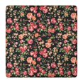 thumbnail image 1 of Square Tablecloth with Elastic Edges 36 * 36 Inch Pioneer Waterproof Red Rose with Green Leaf Table Cover Washable Indoor and Outdoor for Party Kitchen Dinner Banquet Patio Picnic, 1 of 6