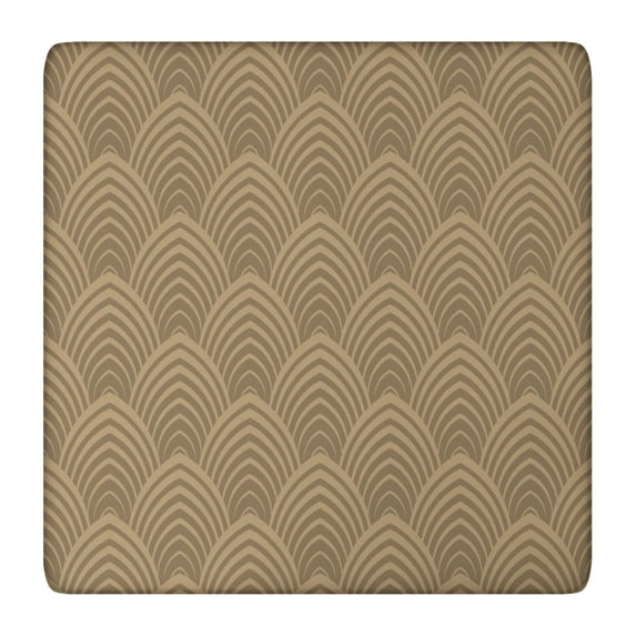 Square Tablecloth with Elastic Edges 36 * 36 Inch Waterproof Mocha Brown Table Cover Washable Indoor and Outdoor for Party Kitchen Dinner Banquet Patio Picnic