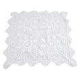 thumbnail image 1 of Square Tablecloth,Lace Crochet Floral Table Cover Dustproof Home Festival Deco Table Cloths for Dinner Table Coffee Table Book Desk,Beige, 1 of 9