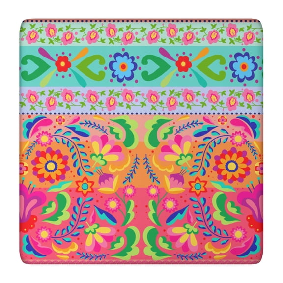 Square Tablecloth Nordic Style Sketch Style Aesthetic Wood Grain Rustic Elastic Fitted Vinyl, Waterproof, Wipeable, Backed for Secure Fit