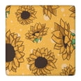 thumbnail image 1 of Square Tablecloth Rustic Floral and Bee Artwork, Waterproof Wipeable Table Cover with Elastic Edge for Outdoor Kitchen Patio, 1 of 5