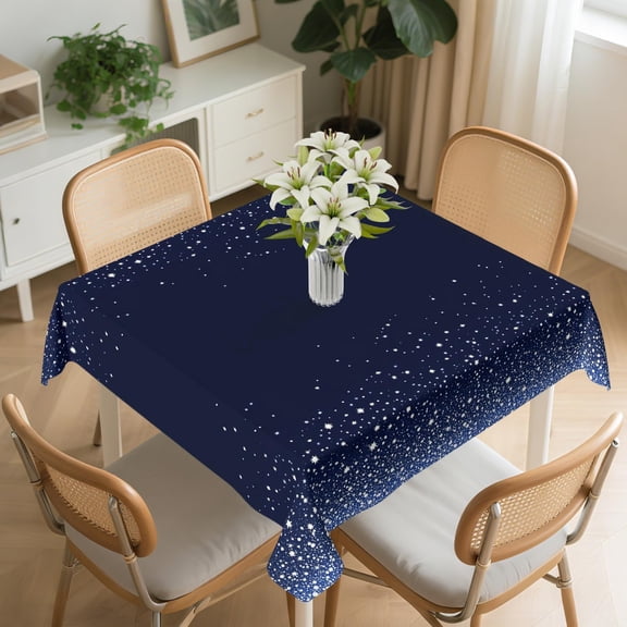 Square Tablecloth Washable Table Cover 54"x54" and 60"x60", Waterproof Square Table Cloth for Indoor and Outdoor