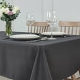 thumbnail image 1 of Square Tablecloth Water Resistance Antiwrinkle Spill Proof Linen Looking Texture Table Cloth, Decorative Fabric Table Cover for Banquet Parties Event Holiday Dinner, 70 x 70 Inch, Charcoal, 1 of 6
