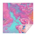 thumbnail image 1 of Square Tablecloth, Waterproof Polyester Table Cover, Wrinkle Resistant & Washable Fabric for Dining, Kitchen, Picnic, 42x42in(107x107cm), Liquid & Marble Print, 1 of 6