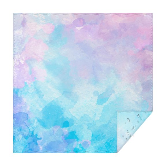 Square Tablecloth, Waterproof Polyester Table Cover, Wrinkle Resistant & Washable Fabric for Dining, Kitchen, Picnic, 52x52in(132x132cm), Mystical Liquid Galaxy Design