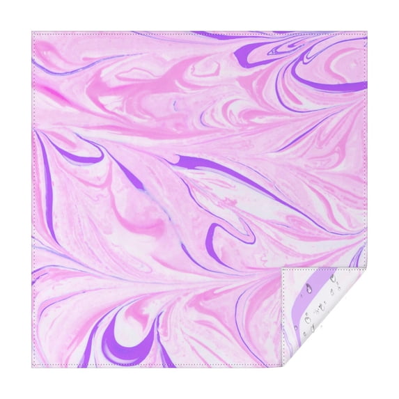 Square Tablecloth, Waterproof Polyester Table Cover, Wrinkle Resistant & Washable Fabric for Dining, Kitchen, Picnic, 60x60in(152x152cm), Liquid & Marble Print